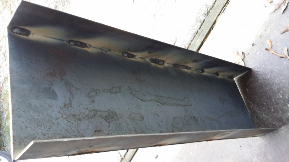 Not a whole lot done in a day....
This, now, C-Channel plate steel will sit bolted inside the frame-rail with the fuel filter managers and fuel pump bolted to it.