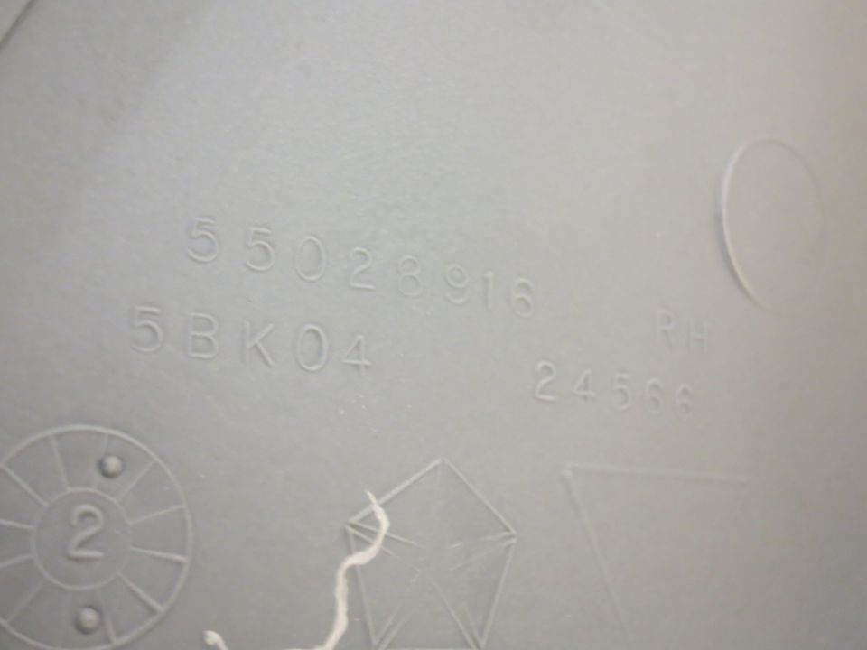 Part with numbers 55028916, 5BK04, 24566 and RH