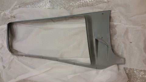 1987 Dodge 1500 - A gray, rectangular grille surround is shown, likely a replacement part for a vehicle.