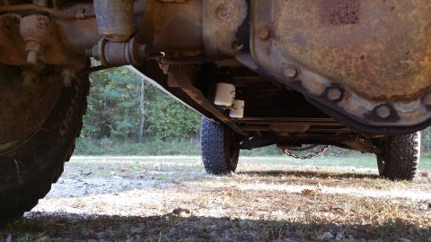 1994 GMC Suburban - View from the rear end. Still looks rather clean; I'm satisfied so far with this.