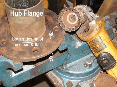 1983 Ford Bronco - While the rotor is off the hub, make sure both sides of the flange are thoroughly clean & flat to prevent warping the rotors. It doesn't ta…