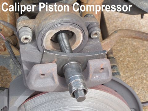 1983 Ford Bronco - Caliper Piston Compression Tool Before new pads can be installed over a new rotor, the caliper must be fully compressed to make space. If a…