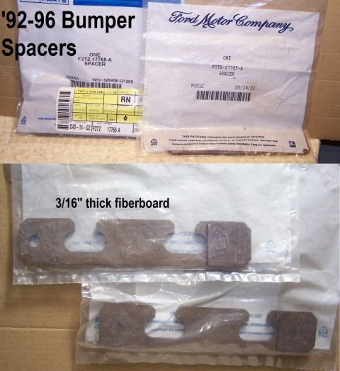 1983 Ford Bronco - '92-97 front bumper spacers