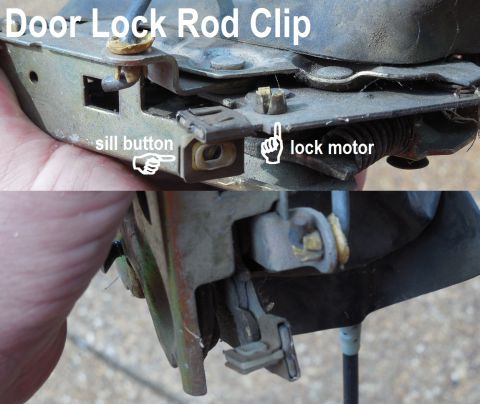 1983 Ford Bronco - Sill Button Clip on door latch