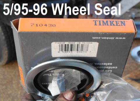 1983 Ford Bronco - Timken 710430 Inner Wheel Seal for 5/95-96 4WD 1/2-ton, and possibly some later heavier trucks