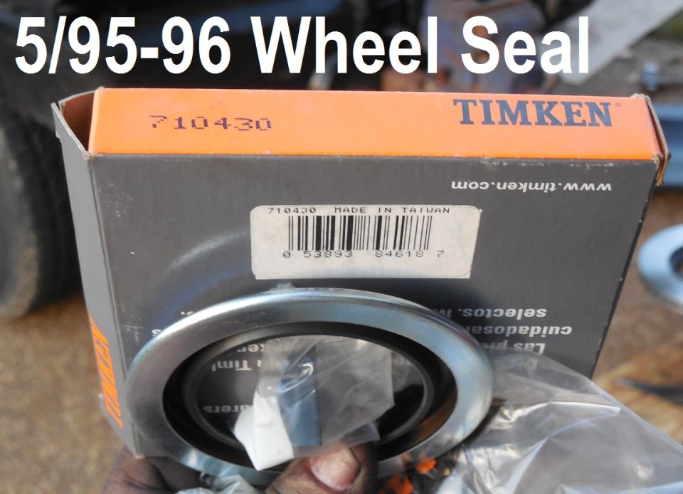 Timken 710430 Inner Wheel Seal for 5/95-96 4WD 1/2-ton, and possibly some later heavier trucks
