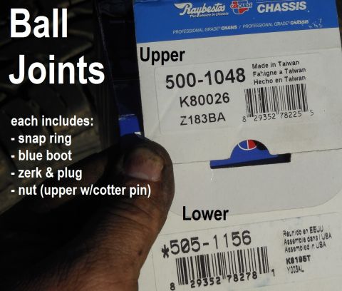 1983 Ford Bronco - Raybestos Ball Joints for most D44IFS TTBs; Ford/MotorCraft are better, and not substantially more expensive. Upper: [url=https://www.amazo…