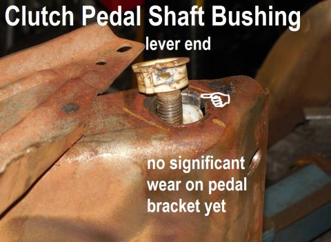 1983 Ford Bronco - I assumed the shaft had worn into the bracket, but it was just this bushing. Since I don't have a replacement bushing ([url=https://www.ama…