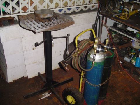 1993 Ford Bronco - O/A outfit next to cutting stand
