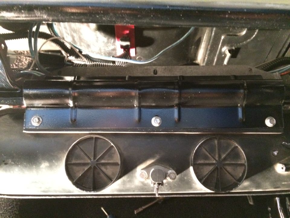 1965 Mustang glove box lid hinge mounting