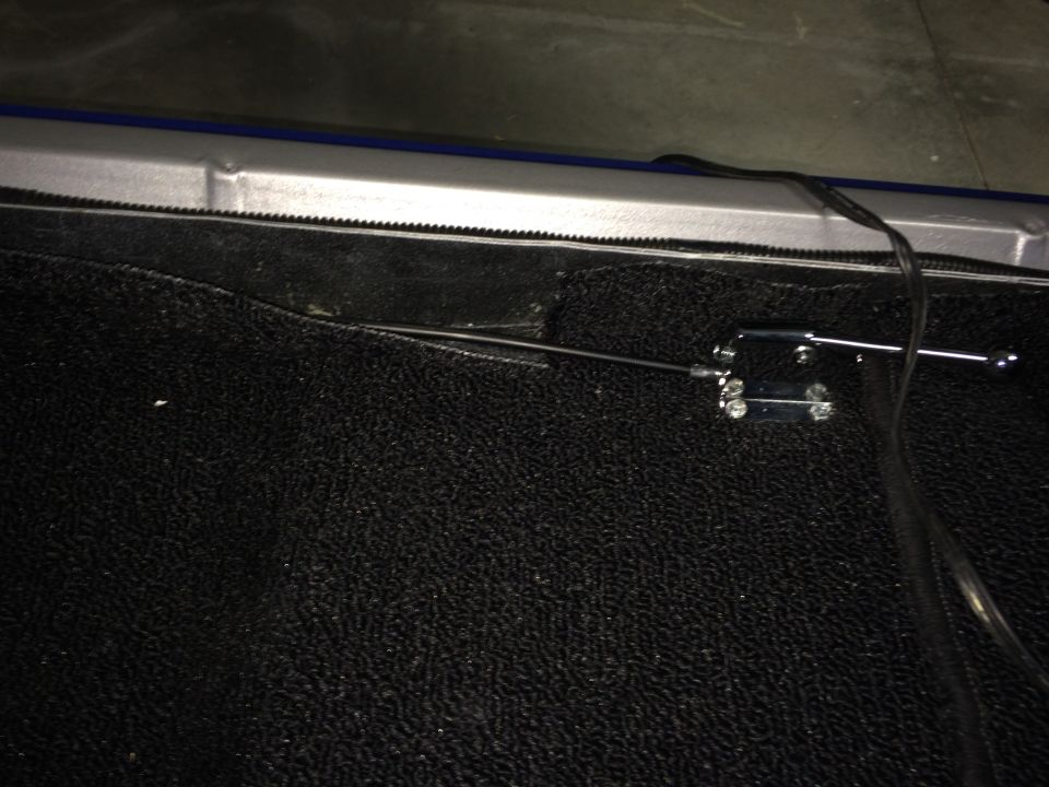 1965 Mustang Coupe remote trunk release cable
