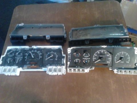 1990 Ford F-250 - remove all the screws holding the lenses and black plastic on