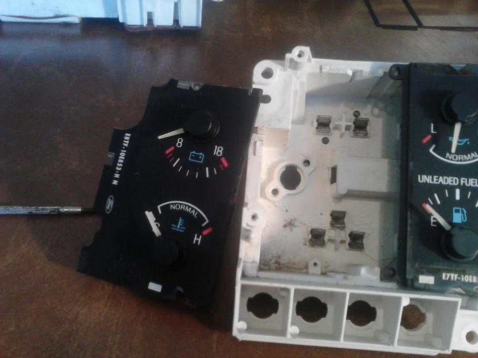 gauge section removed