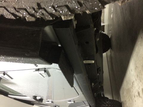 2014 Jeep Wrangler - 2014 JKU Rubicon rock slider mud rock deflector welded, herculined, installed