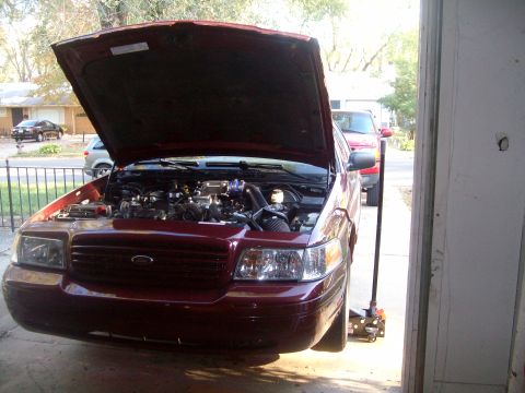 2004 Ford Crown Victoria - Car jacked up!!!