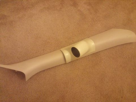 2000 Mercury Grand Marquis - This is a tan interior pillar with a gauge pod opening, likely for aftermarket gauges.