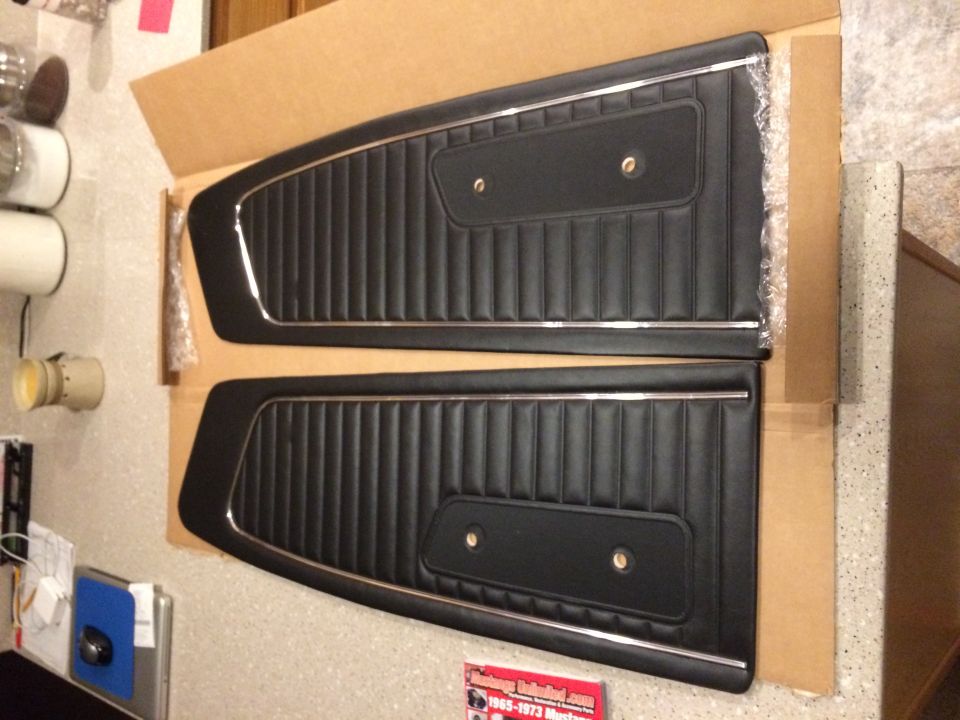 1965 Mustang TMI Black Door Panels Standard