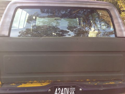 1979 Ford Bronco - This 1979 Ford Bronco is seen from the rear, displaying its license plate.