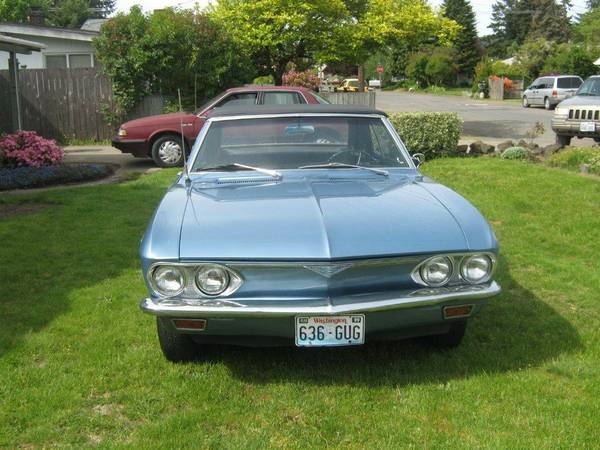 1966 Chevrolet Corvair “wife's car. "baby blue"”