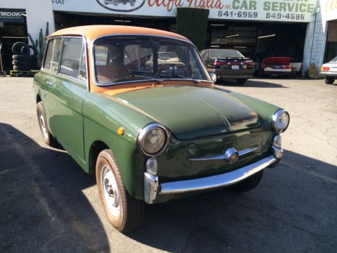 1968 Ford Mustang - Photograph of a vintage Autobianchi microcar, not a technical document.