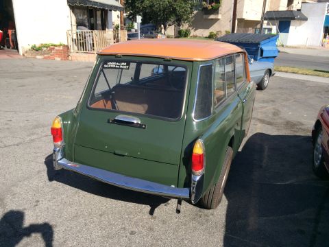 1968 Ford Mustang - Photograph of the rear of a vintage Autobianchi wagon, not a technical document.
