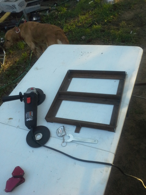 1993 Ford Bronco - Tray I built from a discarded bed frame.