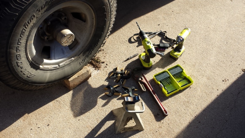 Tools I used to install the skid.