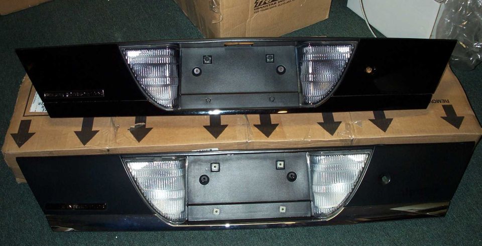 Top: 2001 P71 gloss black fascia
Bottom: 1998 flat black P71 fascia