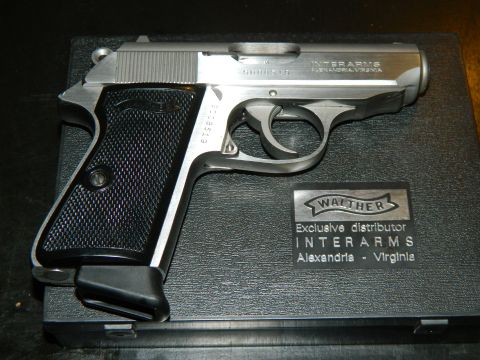 1979 Ford Bronco - Walther PPK pistol, an exclusive distributor marking for Interarms of Alexandria, Virginia is visible.