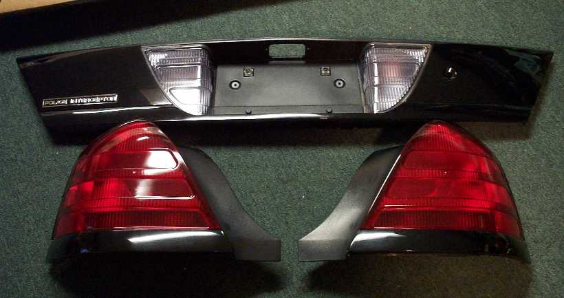 Finished: The tinted reverse lamps and taillamps.