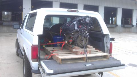 1994 Ford Bronco - I bought this taurus 3.0 Duratec from Ebay and had it shipped via freight from New York to Florida. This was when I had it loaded via forkl…