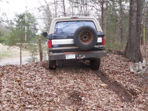 1983 Ford Bronco - The soft ground is a few inches deep, but it's pretty solid below that.