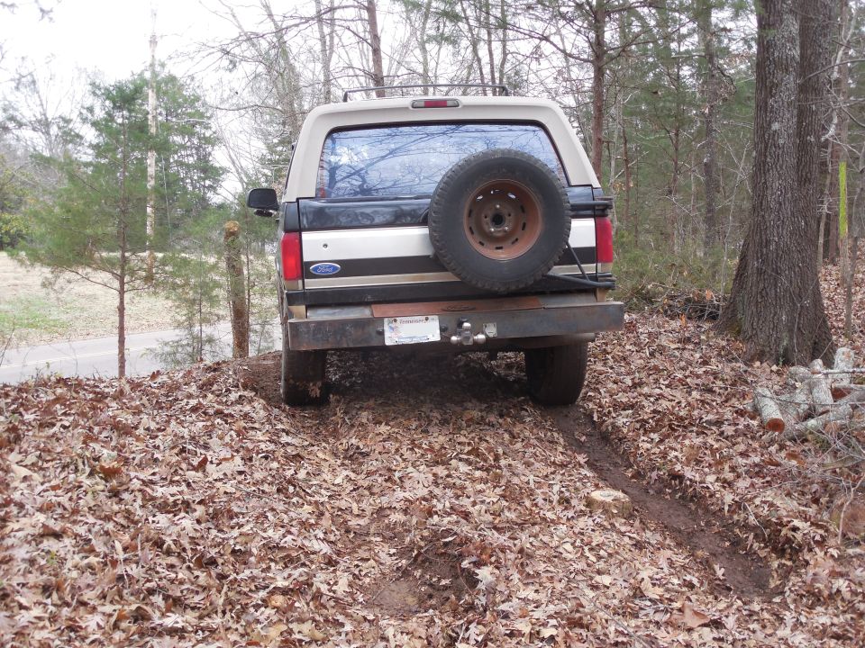The soft ground is a few inches deep, but it's pretty solid below that.