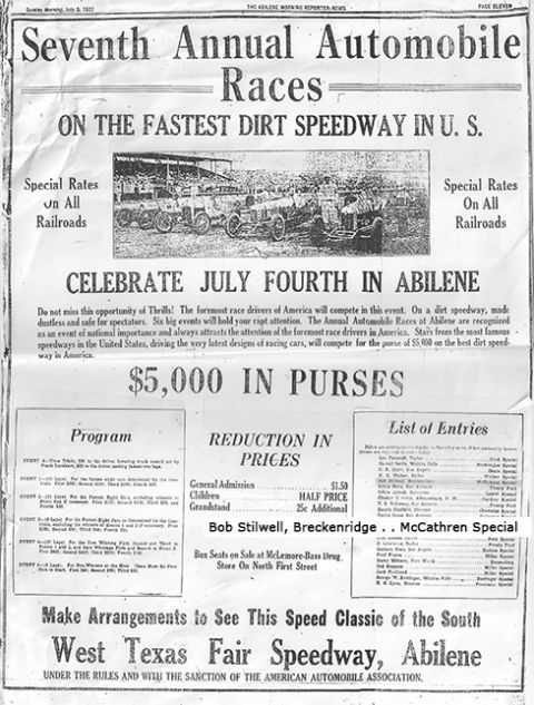 1909 Ford Model T - This document announces the Seventh Annual Automobile Races, including prize money and event details.