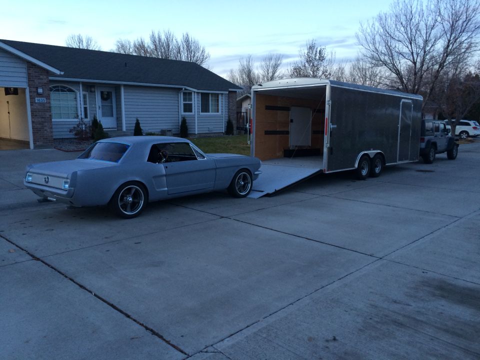 1965 Mustang stowing for winter