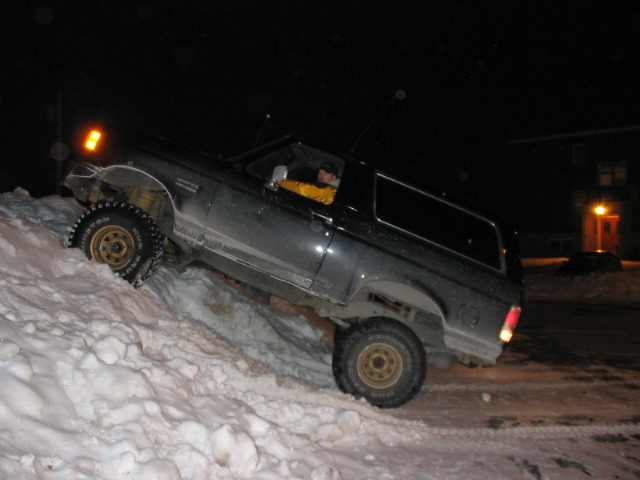snowing around