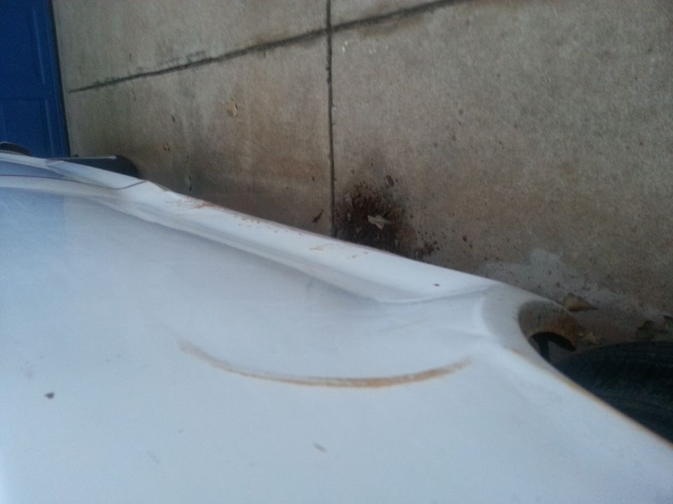 1973 Ford F-100 fender with rust marks
