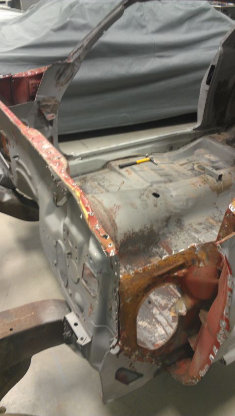 1970 Pontiac Trans Am - This 1970 Pontiac Trans Am is undergoing a full restoration, showing its stripped-down body shell.