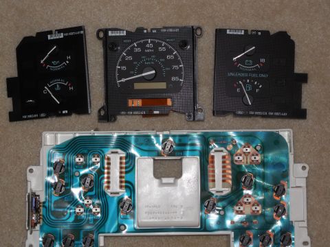 1983 Ford Bronco - ~'95 E-series cluster