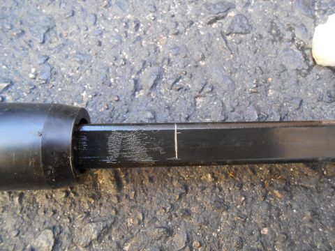 1992 Ford Bronco - Mark stock length on old shaft