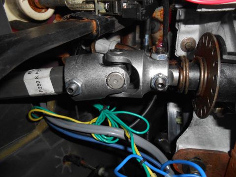 1992 Ford Bronco - Slide shaft thru firewall and attach