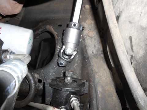 1992 Ford Bronco - Re-attach other end of shaft to steering gearbox