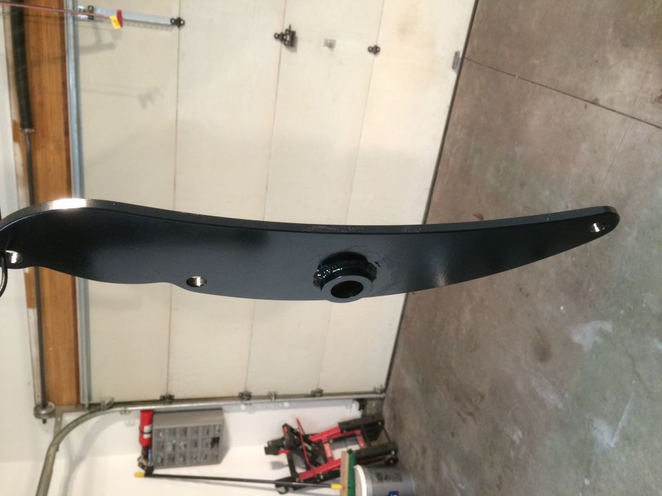 1975 Shovelhead swingarm painted tokico brake caliper brackets