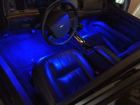 2007 Ford Crown Victoria - Interior LED accent lighting (Blue)