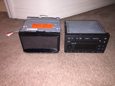 2007 Ford Crown Victoria - Side by Side comparison of Stock Radio with a Pioneer AVIC-8000NEX