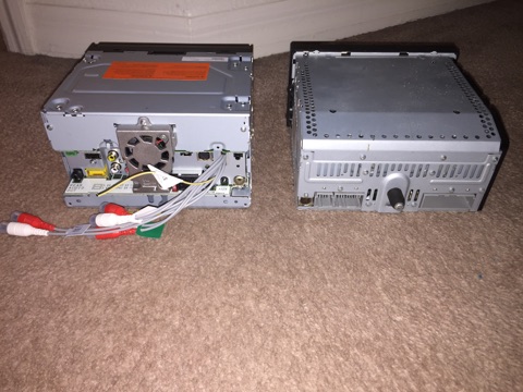 2007 Ford Crown Victoria - Side by Side comparison of Stock Radio with a Pioneer AVIC-8000NEX