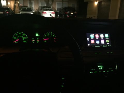 2007 Ford Crown Victoria - Night view of new Pioneer AVIC-8000NEX installed