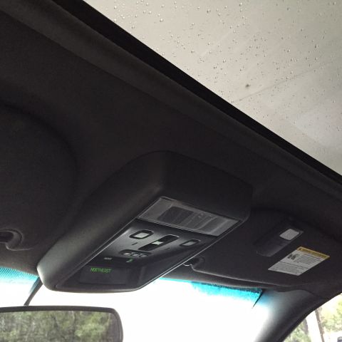 2007 Ford Crown Victoria - Stock overhead console with view of moonroof