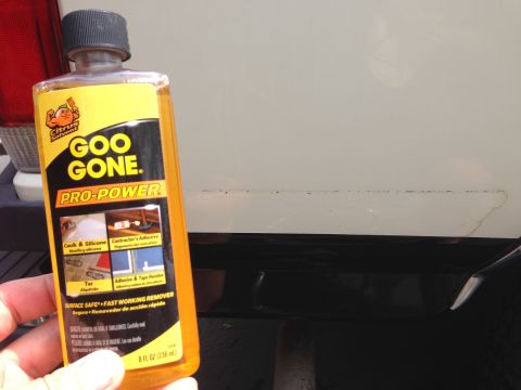1989 Ford Bronco - Goo Gone to remove the last of the glue.