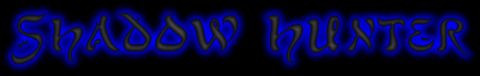 1986 Ford LTD Crown Victoria - The image displays the words "SHADOW HUNTER" in a gothic font with a blue aura.